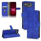 For Asus ROG Phone 6 Skin Feel Magnetic Flip Leather Phone Case(Blue) - 1