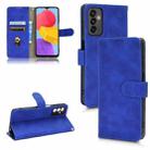 For Samsung Galaxy M13 4G Skin Feel Magnetic Flip Leather Phone Case(Blue) - 1