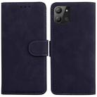 For Infinix Hot 11 2022 Skin Feel Pure Color Flip Leather Phone Case(Black) - 1