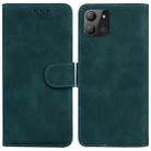 For Infinix Hot 11 2022 Skin Feel Pure Color Flip Leather Phone Case(Green) - 1