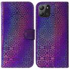 For Infinix Hot 11 2022 Colorful Magnetic Buckle Leather Phone Case(Purple) - 1