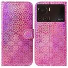 For Infinix Note 12 VIP Colorful Magnetic Buckle Leather Phone Case(Pink) - 1