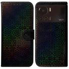For Infinix Note 12 VIP Colorful Magnetic Buckle Leather Phone Case(Black) - 1