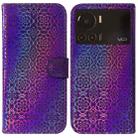 For Infinix Note 12 VIP Colorful Magnetic Buckle Leather Phone Case(Purple) - 1