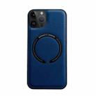 For iPhone 14 Pro Max Litchi Texture Magsafe Magnetic Phone Case (Blue) - 1