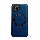 For iPhone 12 Litchi Texture Magsafe Magnetic Phone Case(Blue) - 1