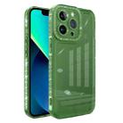 For iPhone 14 Plus Shinning Diamond Space Shockproof Phone Case (Green) - 1