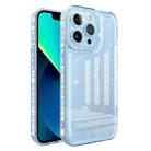 For iPhone 13 Shinning Diamond Space Shockproof Phone Case(Blue) - 1