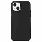 For iPhone 14 Black Lens Frame TPU Phone Case (Black) - 1