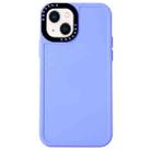 For iPhone 14 Black Lens Frame TPU Phone Case (Purple) - 1