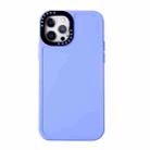 For iPhone 14 Pro Max Black Lens Frame TPU Phone Case (Purple) - 1