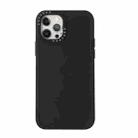 For iPhone 12 Pro Max Black Lens Frame TPU Phone Case(Black) - 1