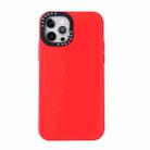 For iPhone 11 Pro Black Lens Frame TPU Phone Case (Red) - 1