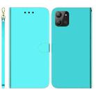 For Infinix Hot 11 2022 Imitated Mirror Surface Horizontal Flip Leather Phone Case(Mint Green) - 1