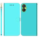 For Tecno Spark 9 Pro Imitated Mirror Surface Horizontal Flip Leather Phone Case(Mint Green) - 1