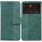For Infinix Note 12 VIP Geometric Embossed Leather Phone Case(Green) - 1