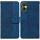 For Tecno Spark 9 Pro Geometric Embossed Leather Phone Case(Blue) - 1