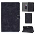 For Galaxy Tab A 10.1 (2019) T510 T515 Embossed Elephant Pattern Horizontally Flip PU Leather Case with Magnetic Buckle & Bracket and Card Slot(Black) - 1