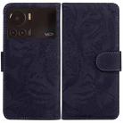 For Infinix Note 12 VIP Tiger Embossing Pattern Horizontal Flip Leather Phone Case(Black) - 1