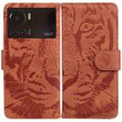 For Infinix Note 12 VIP Tiger Embossing Pattern Horizontal Flip Leather Phone Case(Brown) - 1