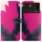 For Infinix Note 12 VIP Watercolor Pattern Horizontal Flip Leather Phone Case(Berry Color) - 1