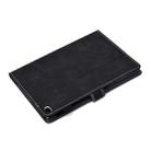 For iPad 9.7 2017 / 2018 Embossed Elephant Pattern Horizontal Flip PU Leather Case with Sleep Function & Magnetic Buckle & Bracket and Card Slot(Black) - 9