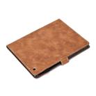For iPad 2 3 4 Embossed Elephant Pattern Horizontal Flip PU Leather Case with Sleep Function & Magnetic Buckle & Bracket and Card Slot(Brown) - 9