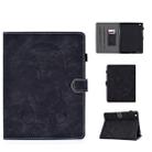 For iPad 2 3 4 Embossed Elephant Pattern Horizontal Flip PU Leather Case with Sleep Function & Magnetic Buckle & Bracket and Card Slot(Black) - 1