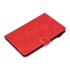 For iPad mini 1/2/3/4/5 Embossed Elephant Pattern Horizontal Flip PU Leather Case with Sleep Function & Magnetic Buckle & Bracket and Card Slot(Red) - 8