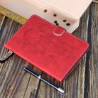 For iPad mini 1/2/3/4/5 Embossed Elephant Pattern Horizontal Flip PU Leather Case with Sleep Function & Magnetic Buckle & Bracket and Card Slot(Red) - 11