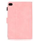 For iPad mini 1/2/3/4/5 Embossed Elephant Pattern Horizontal Flip PU Leather Case with Sleep Function & Magnetic Buckle & Bracket and Card Slot(Pink) - 4