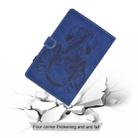 For iPad mini 1/2/3/4/5 Embossed Elephant Pattern Horizontal Flip PU Leather Case with Sleep Function & Magnetic Buckle & Bracket and Card Slot(Blue) - 3