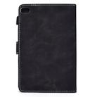 For iPad mini 1/2/3/4/5 Embossed Elephant Pattern Horizontal Flip PU Leather Case with Sleep Function & Magnetic Buckle & Bracket and Card Slot(Black) - 4
