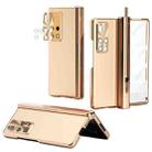For Huawei Mate X2 Electroplating Hinged Folding Phone Case with S Pen Fold Edtion(Gold) - 1