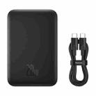 Baseus PPCX020001 6000mAh 20W Magnetic Wireless Charging Power Bank with Cable(Black) - 1