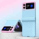For Samsung Galaxy Z Flip4 Rainbow Gradient Hinge Shockproof Phone Case(Blue Pink) - 1