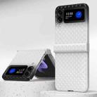 For Samsung Galaxy Z Flip4 Rainbow Gradient Hinge Shockproof Phone Case(White Black) - 1