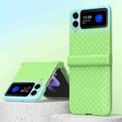 For Samsung Galaxy Z Flip4 Rainbow Gradient Hinge Shockproof Phone Case(Green Blue) - 1