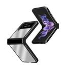 For Samsung Galaxy Z Flip4 Electroplating Mirror Hinge Phone Case(Black) - 1