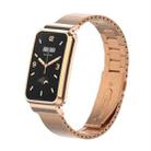 For Xiaomi Mi Band 7 Pro Bamboo Joint Metal Case Watch Band(Rose Gold) - 1