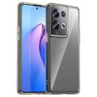 For OPPO Reno8 Pro+ 5G Colorful Series Acrylic + TPU Phone Case(Transparent Black) - 1