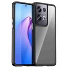 For OPPO Reno8 Pro India Colorful Series Acrylic + TPU Phone Case(Black) - 1