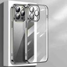 For iPhone 13 Pro Max Electroplated Glass Goggles Phone Case (Black) - 1