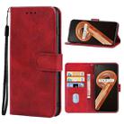 For Realme 9i 5G Leather Phone Case(Red) - 1