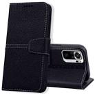 For Xiaomi Redmi Note 10 4G / Note 10S Litchi RFID Leather Phone Case(Black) - 1