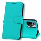 For Xiaomi Redmi Note 10 Pro / 10 Pro Max Litchi RFID Leather Phone Case(Malachite Blue) - 1