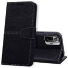 For Xiaomi Redmi Note 10 Pro / 10 Pro Max Litchi RFID Leather Phone Case(Black) - 1