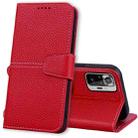 For Xiaomi Redmi Note 10 Pro / 10 Pro Max Litchi RFID Leather Phone Case(Red) - 1