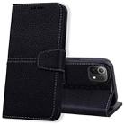 For Xiaomi Mi 11 Lite 5G / 4G Litchi RFID Leather Phone Case(Black) - 1