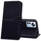 For Xiaomi 12 / 12X Litchi RFID Leather Phone Case(Black) - 1